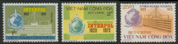 Vietnam Du Sud / South Vietnam 1973 Mi 529 /31 ** Interpol-Emblem + Headquarter In Paris, “INTERPOL 1923-1973” / - Politie En Rijkswacht