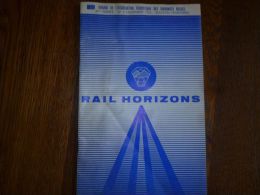 CB2 Rail Horizons Organe Des Cheminots Belges 4 Novembre 1965 Sncb - Ferrovie & Tranvie
