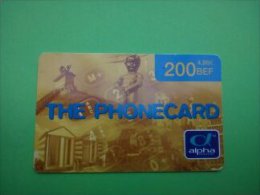 Intouch With Logo Alpha Used Rare - [2] Prepaid & Refill Cards