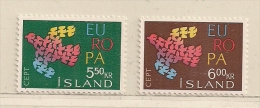 ISLANDE  ( EUIS - 25 )  1961   N° YVERT ET TELLIER  N°  311/312   N** - Nuevos