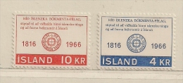 ISLANDE  ( EUIS - 29 )  1966   N° YVERT ET TELLIER  N°  361/362  N** - Ongebruikt