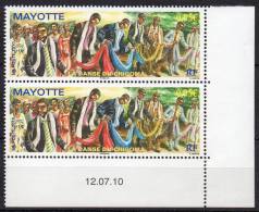 Mayotte - 2010 - La Danse Du Chigoma - Yvert N° 238 ** Coin Avec Date - Unused Stamps