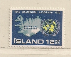 ISLANDE  ( EUIS - 36 )  1970   N° YVERT ET TELLIER  N° 402   N** - Neufs