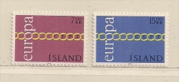 ISLANDE  ( EUIS - 37 )  1971   N° YVERT ET TELLIER  N° 404/405   N** - Ungebraucht