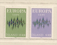 ISLANDE  ( EUIS - 38 )  1972   N° YVERT ET TELLIER  N° 414/415   N** - Neufs