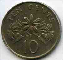 Singapour Singapore 10 Cents 1988 KM 51 - Singapore