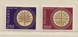 ISLANDE  ( EUIS - 76 )  1981   N° YVERT ET TELLIER  N° 527/528   N** - Ongebruikt