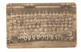 Carte Photo : Régiment De La 1ère Compagnie Tirailleurs 158 ème D'Infanterie - Regimente