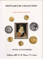 MONNAIES DE COLLECTION ANCIENNES LUXUEUX CATALOGUE DROUOT 1998 NUMISMATIQUE B.POINDESSAULT. VEDRINES VENTE AUX ENCHERES - French