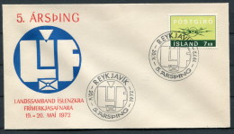 1972 Iceland Reykjavik Stamp Philatelic Exhibition Cover - Lettres & Documents