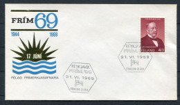 1969 Iceland Reykjavik Frim '69 Cover - Lettres & Documents