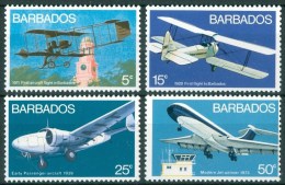 1973 Barbados Aerei Aicraft Avions Set MNH** -Tra22 - Barbades (1966-...)