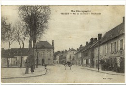 Carte Postale Ancienne Vertus - Rue De L'Abbaye Et Boulevards - Vertus