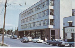 North Bay Ontario Canada, Post Office Building, Street Scene, Auto, C1950s Vintage Postcard - North Bay