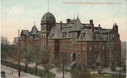 Halifax Nova Scotia Canada, Institute For Deaf And Dumb, Medical Hospital Architecture, C1900s Vintage Postcard - Halifax