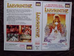 JAQUETTE - VHS - LABYRINTHE - DAVID BOWIE - SPECIMEN RESERVE A LA PUBLICITE - Sci-Fi, Fantasy