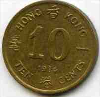 Hong Kong 10 Cents 1984 KM 49 - Hongkong