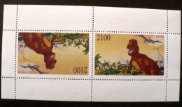 RUSSIE (ex URSS) Animaux Prehistoriques, Prehistorics Animals. Feuillet 2 Valeurs Tete Beche **  MNH - Vor- U. Frühgeschichte