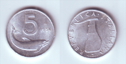 Italy 5 Lire 1954 - 5 Liras