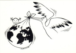 Carte Postale - Faire-Part ADOPTION Alice Avril 1992 - Illustrateur G.L GAUTIER - Naissance