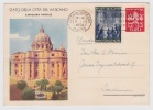 Vatikan Postkarte Filagrano C 9/1 Gebraucht Nach Holland (w148) - Postal Stationeries