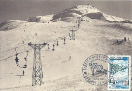 ANDORRE LA VIEILLE - Sports D'Hiver - Premier Jour 1966 - Cartas Máxima