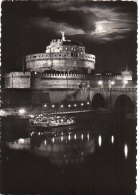 3175.   Roma - Ponte E Castel Sant'Angelo - Bridge - Notturno - Night - 1956 - Castel Sant'Angelo