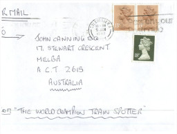 (864) UK To Australia Cover - 1988 - Brieven En Documenten