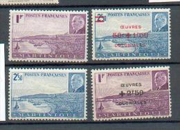 MART 359 - YT 189 - 190 * / 196 - 197 * - Unused Stamps