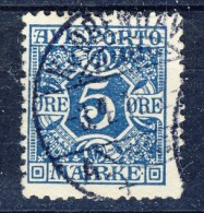 ##C2705. Denmark 1907. Newspaper Dues. Michel 2X. Cancelled(o). Perforation Fault. - Impuestos