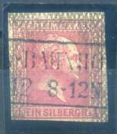 PRUSSIA - 1850 WILHELM IV, 1SGR PINK - Oblitérés