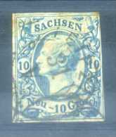 SAXONY - 1855 KING JOHANN I, 10NGR - Saxony