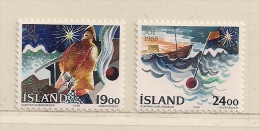 ISLANDE  ( EUIS - 99 )  1988  N° YVERT ET TELLIER  N°  648/649     N** - Unused Stamps