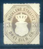 MECKLENBURG / SCHWERIN - 1864, 3SGR BISTRE - Lübeck