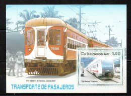 CUBA. BF 230 De 2007 Neuf Sans Charnière (MNH). Train. - Bus