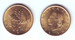 Italy 20 Lire 1972 - 20 Liras