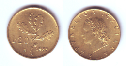 Italy 20 Lire 1989 - 20 Liras