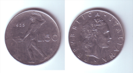 Italy 50 Lire 1955 - 50 Liras