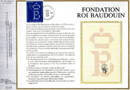 Feuillet Tirage Limité CEF 436 312 2204 Fondation Roi Baudouin - 1981-1990