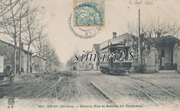 BRON - N° 851 - GRANDE RUE ET STATION DU TRAMWAY (TRAMWAY) - Bron