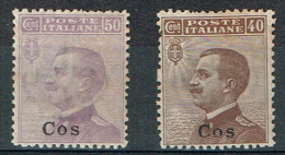 Colonie Italiane -Isole Dell'EGEO - Cos - Sass. 6,7 - NUOVI (*) - Egée (Coo)