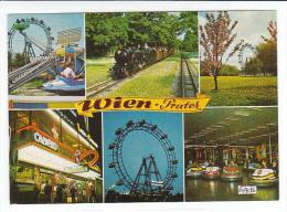 PO7296# AUSTRIA - VIENNA - WIEN PRATER - PARCO DIVERTIMENTI - GIOSTRE AUTOSCONTRI - SALA GIOCHI - TRENO    VG 1989 - Prater