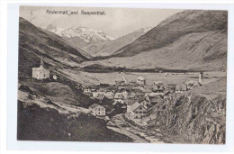 Andermatt Und Hospentall 1910 Gelaufen OLD PHOTO 2 Scans - Hospental