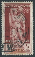 1938 AOI USATO AUGUSTO 10 CENT - ED184 - Afrique Orientale Italienne