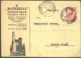 YUGOSLAVIA - JUGOSLAVIA - ADVERS. CARD - TRADE  LIME - PETROVGRAD - 1940 - Brieven En Documenten