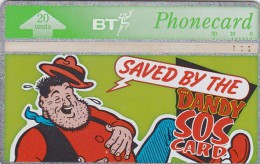 UK, BTA-125, Dandy SOS Card (1) - Desperate Dan.   CN : 567G - BT Algemene Uitgaven