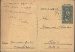 HUNGARY - SERBIA - MOZGOPOSTA  No. 316 - Backo Gradiste To  Rumenka - OCCUPATION VOJVODINA - 1944 - Lettres & Documents