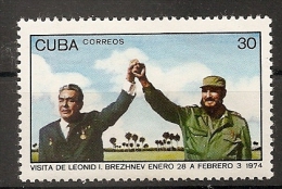 Cuba Breznev Castro MNH - Oblitérés