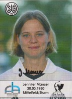 Original Women Football Autograph SG Wattenscheid 09 Team 2004 /05 Jennifer Manzer - Handtekening