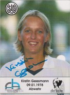 Original Women Football Autograph SG Wattenscheid 09 Team 2004 /05 Kirstin Geesmann - Autographes